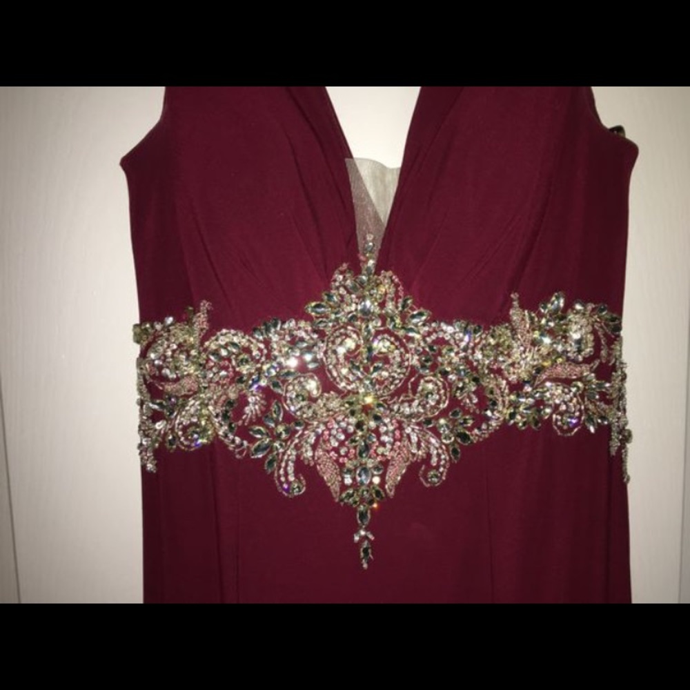 Burgundy Dress